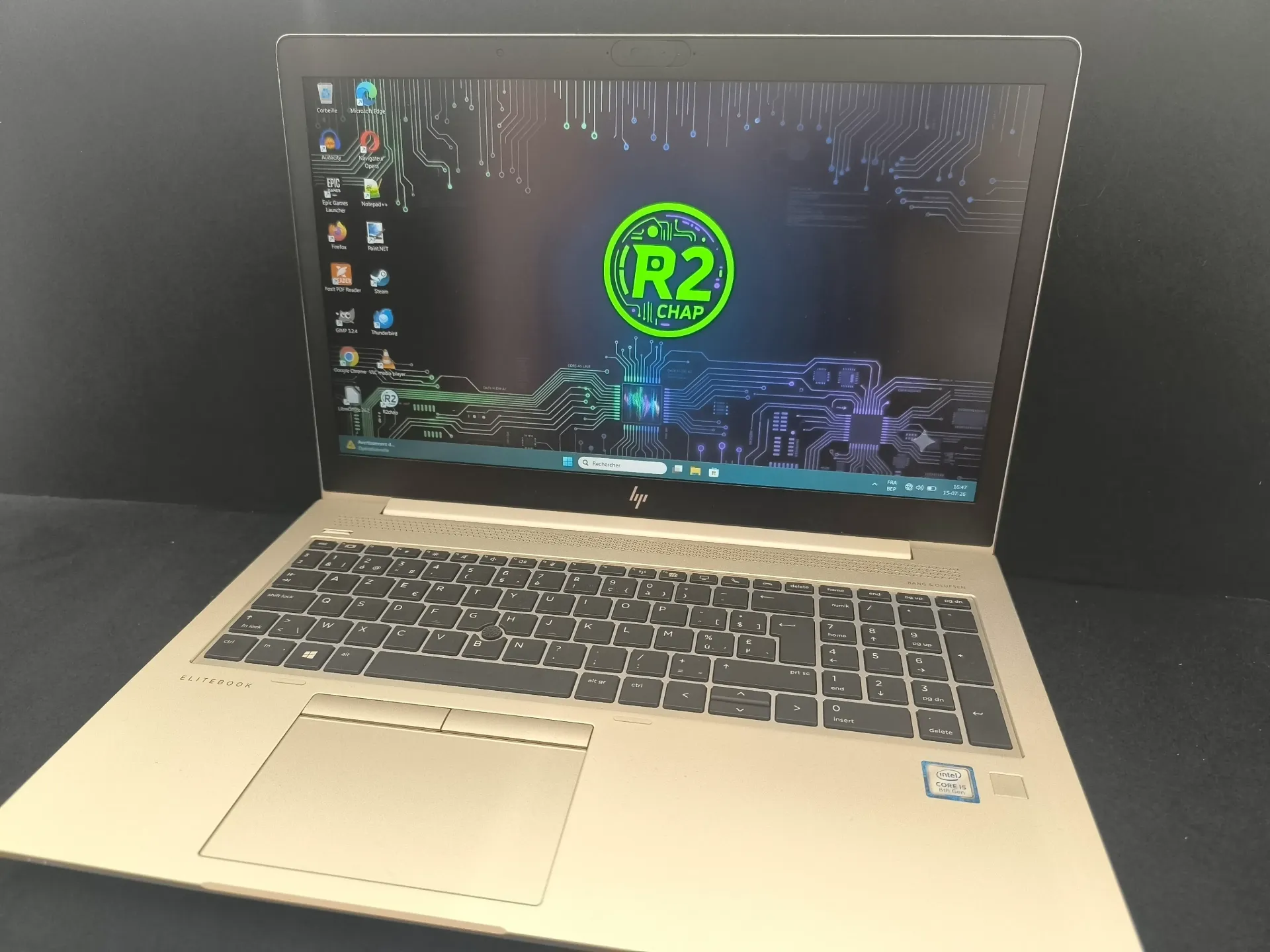 HP EliteBook 850 G5 – Intel Core i5 / 8 Go RAM / SSD NVMe 250 Go / Windows 11
